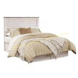 Queen Willowton Panel Headboard only- Whitewash