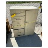 Metal storage cabinet