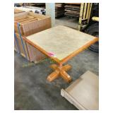 Square restaurant table