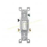 20 ct. Leviton 15A Three-Way Toggle Switch White 1