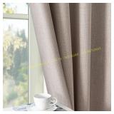 Blackout Curtains 96" Length 2 Panels Beige