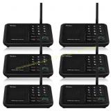 Wuloo Wireless Intercom System, 6-Pack Black