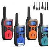 Wishouse 4 Pack Walkie Talkies, Rechargeable