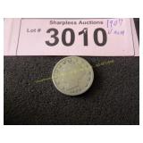 1907 V nickel