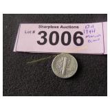 Uncirculated 1944 Mercury silver dime