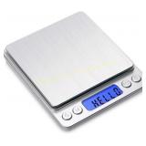 Toprime Digital Gram Scale 500g 0.01g, Silver