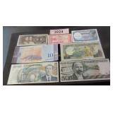 Foreign paper money