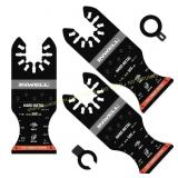 3 Pcs TiCN Oscillating Blades for DeWalt