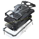 Lunivop iPhone 15 Pro Max Case   Armor Black