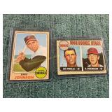 1968 MLB HOF Piniella+Johnson RC Lot