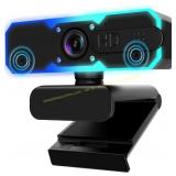 1080P 60FPS Webcam with Mic, Autofocus