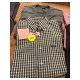 Mens L Sweater + Button Up Long Sleeve