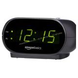 Amazon Basics Digital Oval Alarm Clock