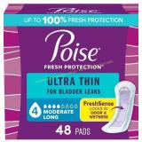 3ct Poise Ultra Thin Incontinence Pads, 48 ct