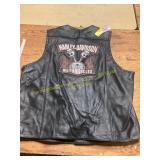 Harley Davidson XL Leather Vest