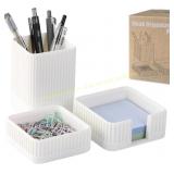 Desk Organizer Set of 3 with Pen Holder