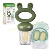 Haakaa Fruit Feeder & Freezer Tray (Olive)