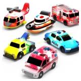 Tub Works Emergency Cars Bath Toys, 6 Pack