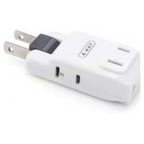 SYCON 4-Outlet Wall Adapter, Tap, White