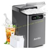 Aeitto Nugget Ice Maker 40Lbs/24H Grey