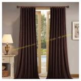 StangH Brown Velvet Curtains 90" Long