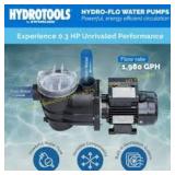 Hydrotools Hydro-Flo 0.25HP Pump, 2200GPH