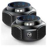 Ultrasonic Pest Repellent Plug-in 2 Pack Black