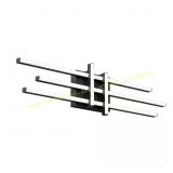 Grid 27 in. 1-Light Matte Black Vanity Light