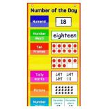 Auchq Math Pocket Chart 33 Cards Yellow
