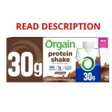 17 ct Orgain Chocolate Fudge Protein Shake, 11oz