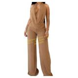 Two-Piece Club Outfit: Sheer Mesh for Women