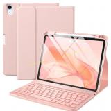 Harvopu iPad Air Case with Keyboard Pink