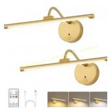 JUSHENG Brass LED Picture Light, 13.39" Only One