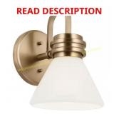 Farum 9.5-in 1-Light Champagne Sconce No Shade