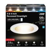 6ct Feit Enhance White 7.5 in LED Downlight