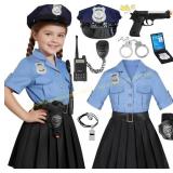 Doxrmuru Girls Police Officer Costume for Kids