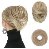 BARSDAR Hair Bun Extensions, Ash Blonde