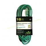 18 ft. 16/3 Heavy Duty Extension Cord, Green
