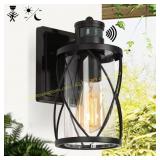 Modern Black Drum Wall Light TORA 1-Light