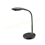 10.25 in. Black Gooseneck LED Desk Lamp USB