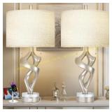 Scenekoy Resin Lamp Set 2 with USB Ports, 26