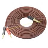 1/4 TS to Banana Plug Cable 16.5ft