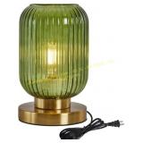 Glass Table Lamp Globe Dimmable Nightstand