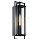 Goson 1-Light Black Hardwired Lantern Wall Sconce