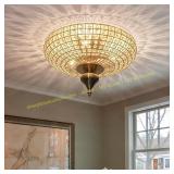 EDISLIVE 3-Light Crystal Ceiling Light