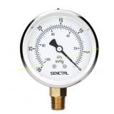 SENCTRL 30inHg Vacuum Gauge, 2.5" Dial