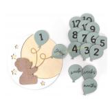 Bear Monthly Milestone Markers - Baby Props