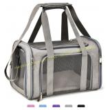 Henkelion Cat & Small Dog Carrier, 15 lb Grey