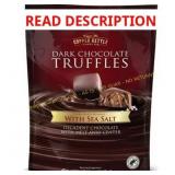 Copper Kettle Dark Chocolate Sea Salt Truffles and
