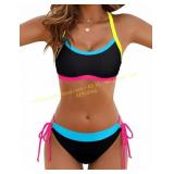 BMJL Womens Color Block Two-Piece Swimsuit